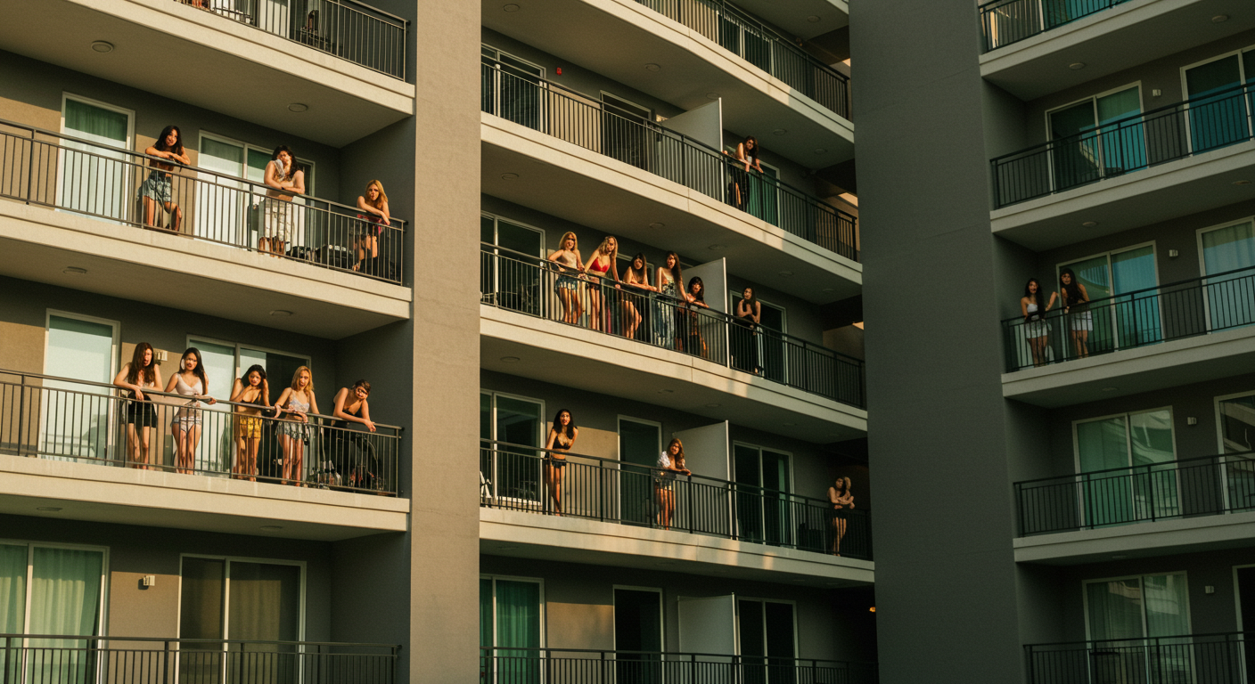 아파트 거주녀들