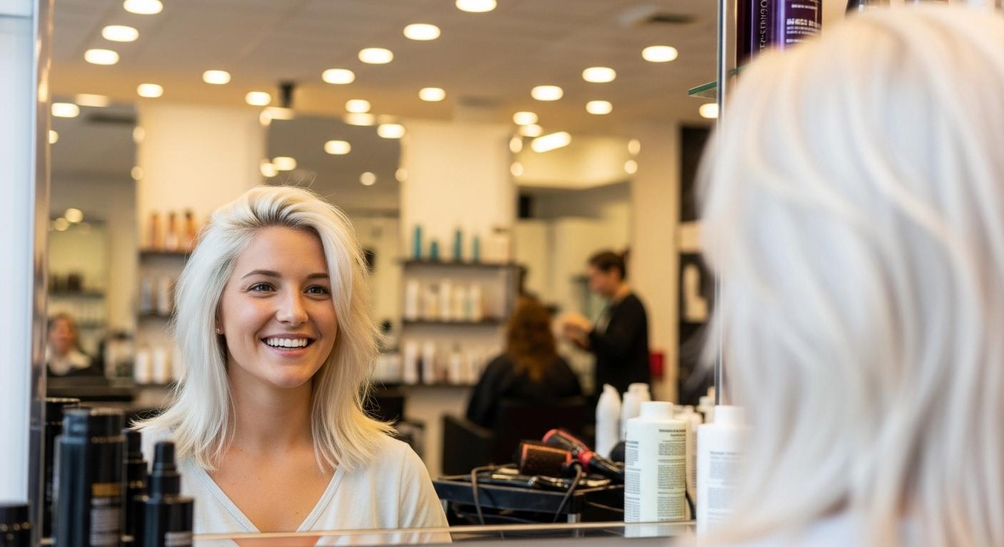 새치 탈색 미용실