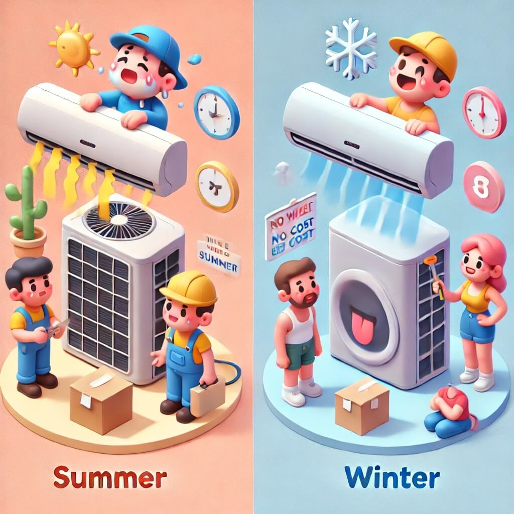 시기별 에어컨 이전 설치비용 변동