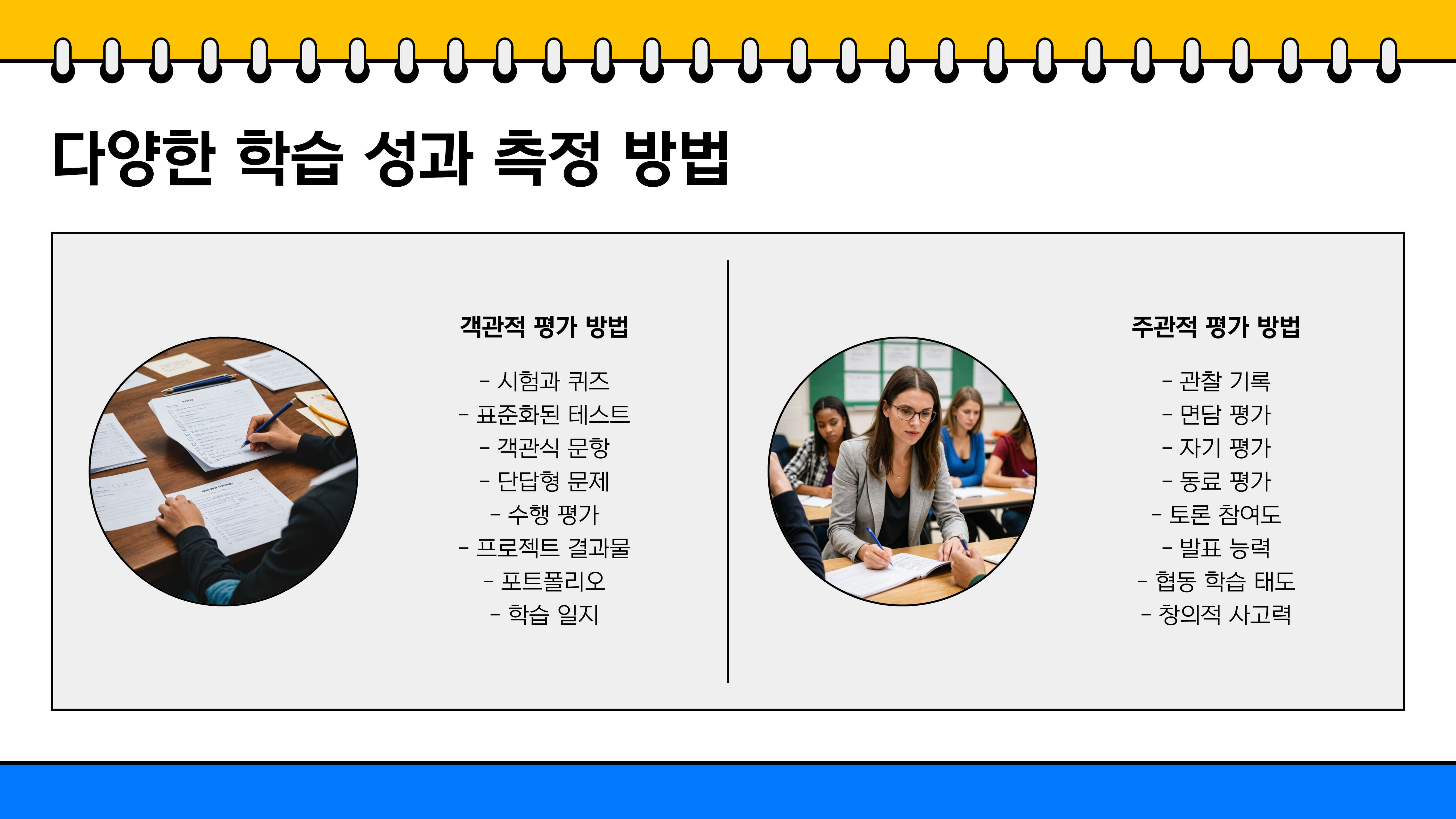 초등학생 학습 성과와 평가
