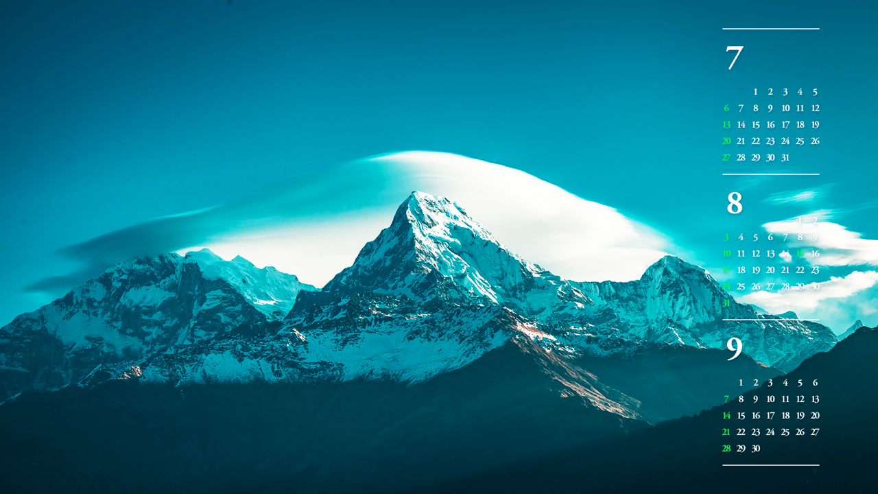 06 안나푸르나 B - 2025년8월 노트북배경화면