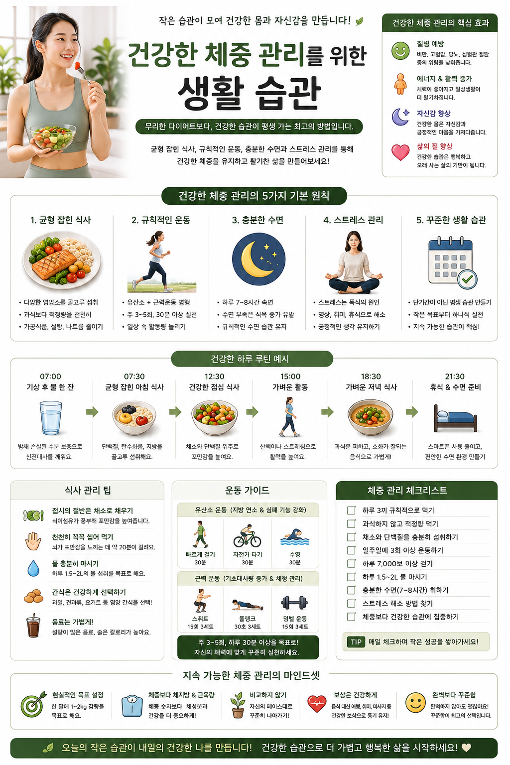 건강한 체중 관리를 위한 생활 습관 관련 사진