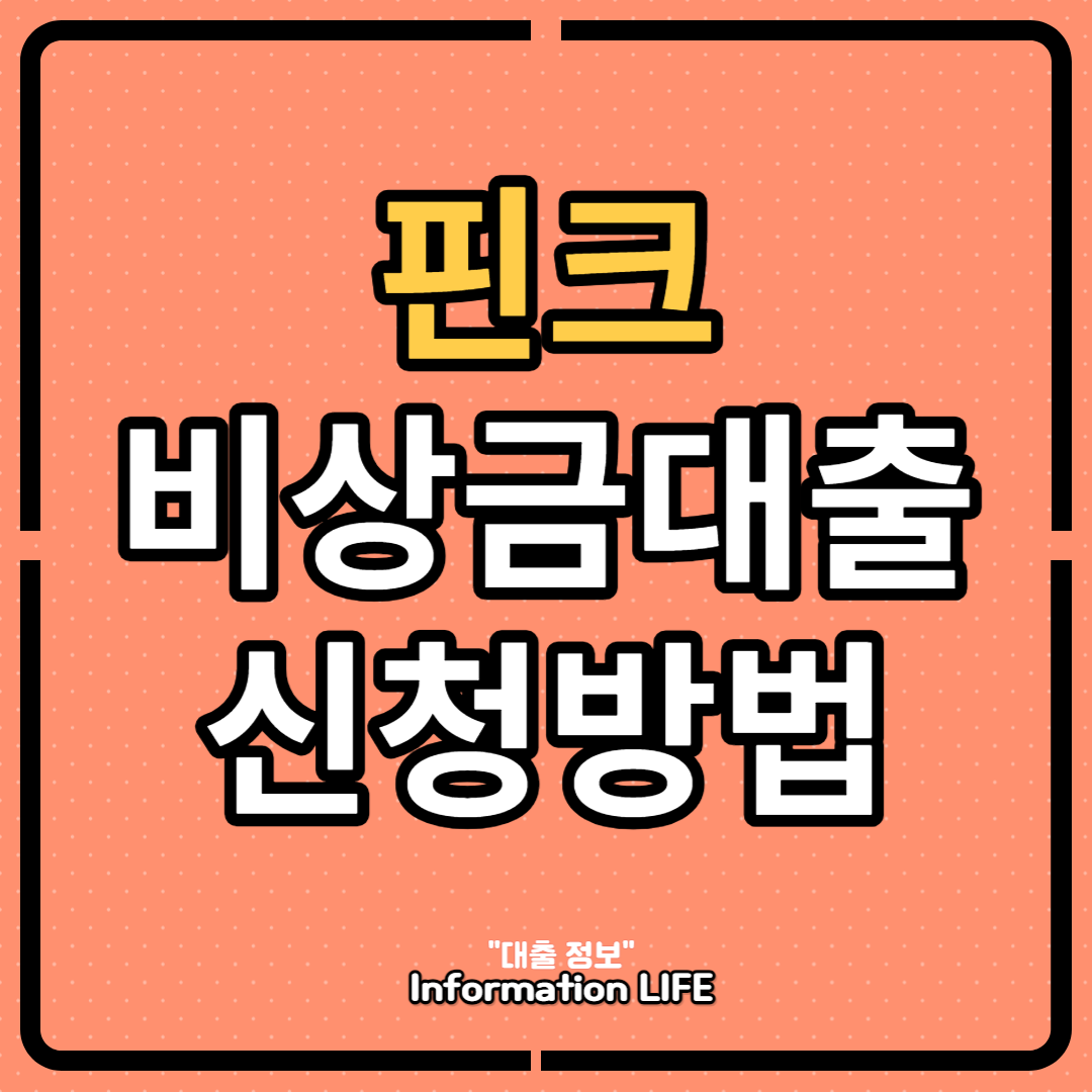 핀크비상금대출 신청방법