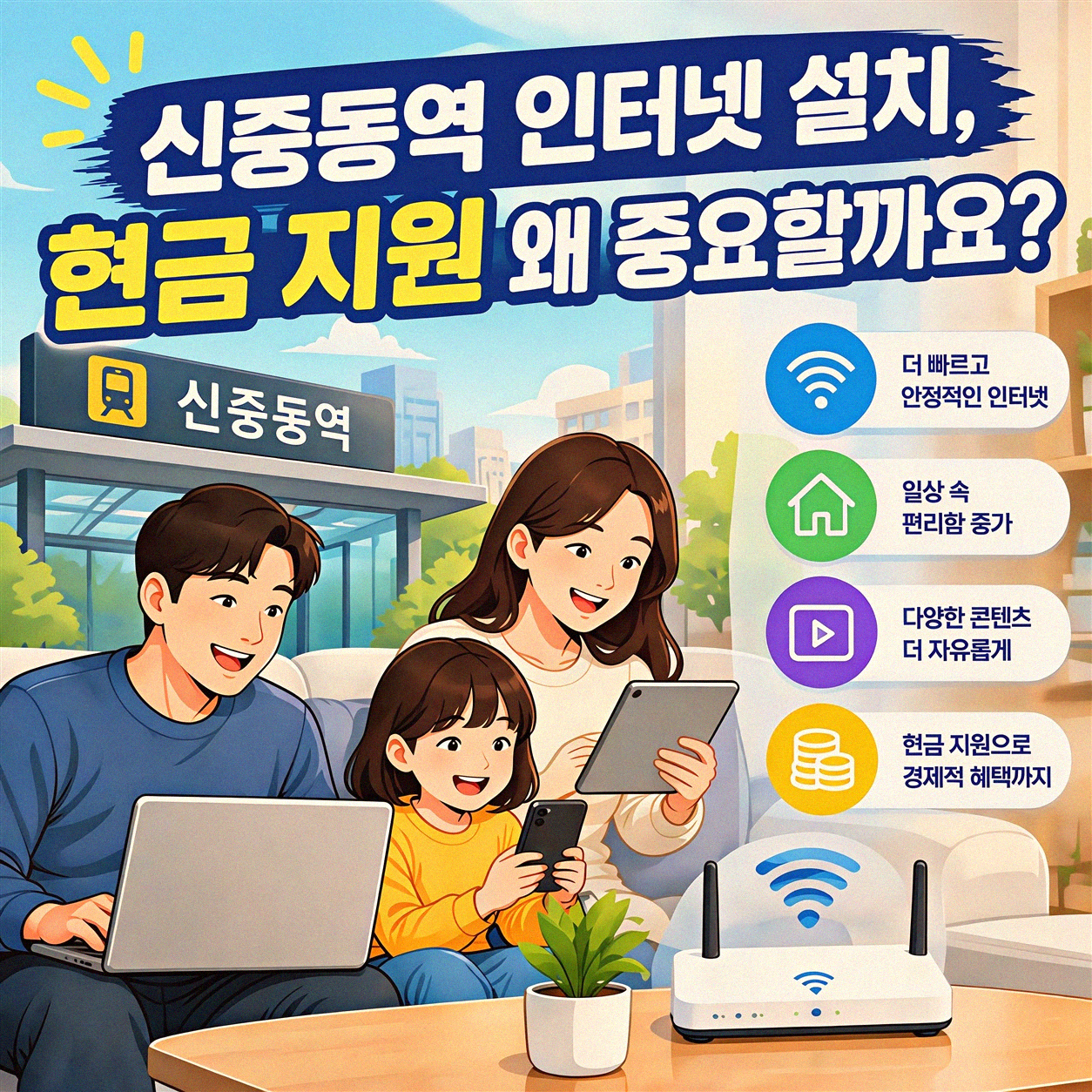 신중동역 근처 인터넷 설치 현금, 알아보니 이렇습니다
