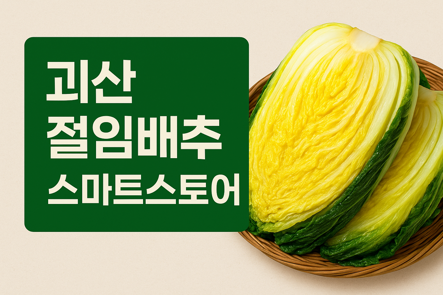 괴산 절임배추 20KG 예약