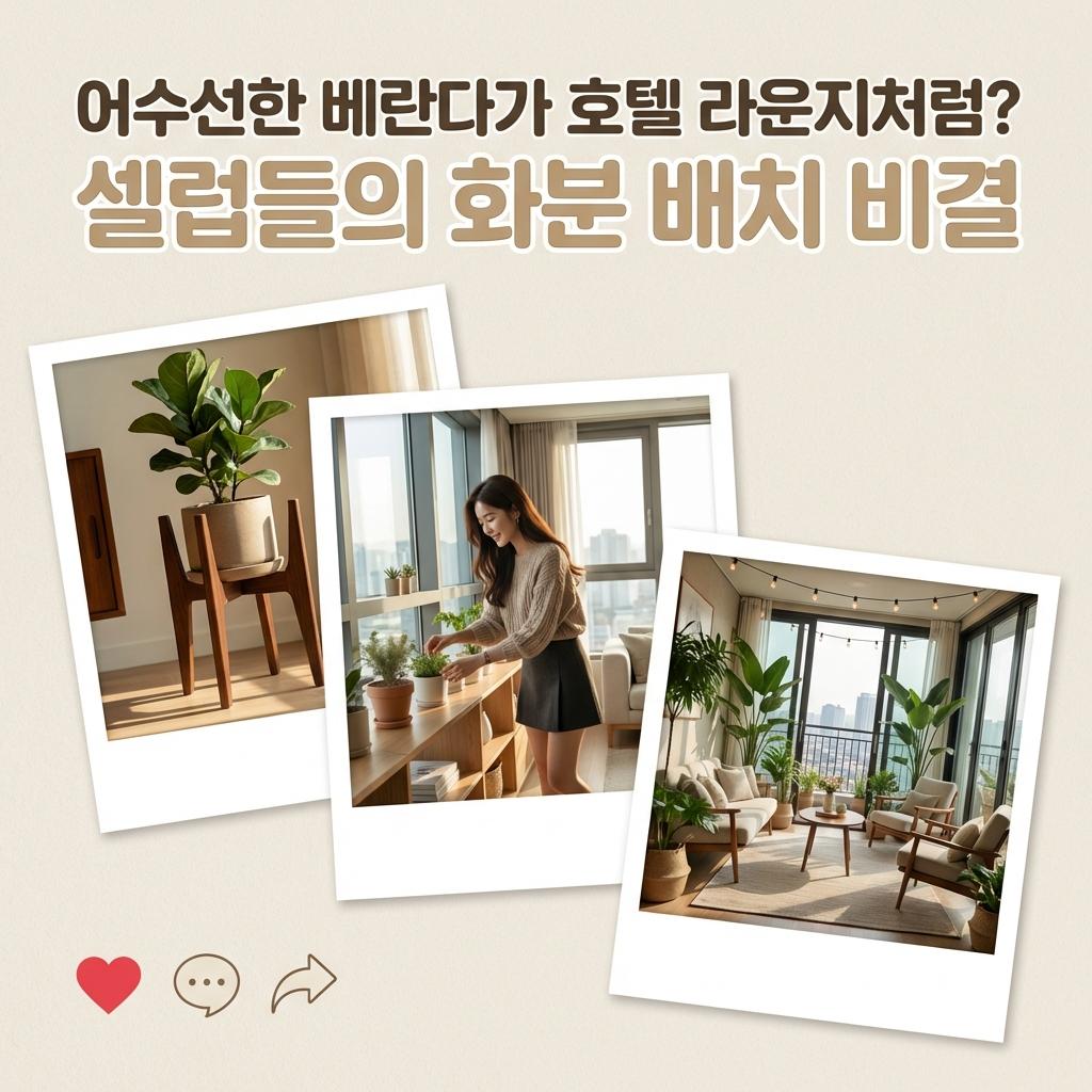 최화정의 감각적인 거실 화분 거치대 5060을 위한 인테리어 해치지 않는 원목 거실 화분 거치대로 플랜테리어 완성