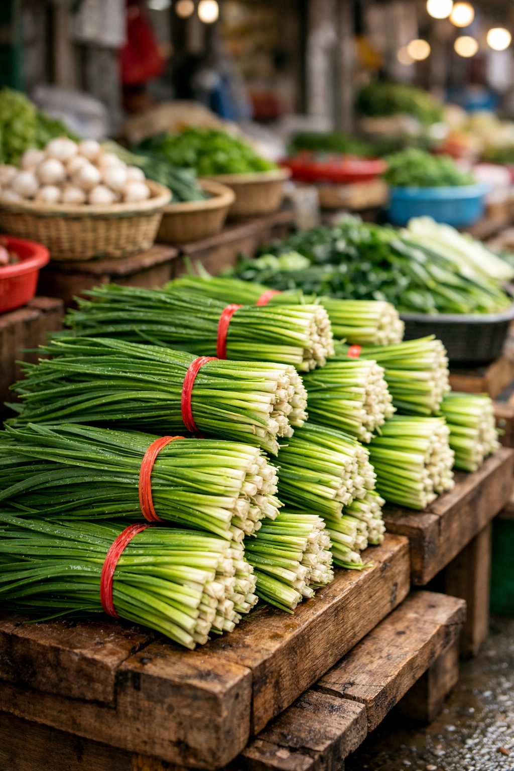 비타민과 철이 풍부한 부추