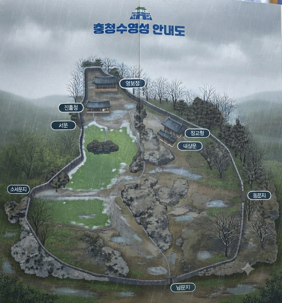 保寧忠清水営城案内図