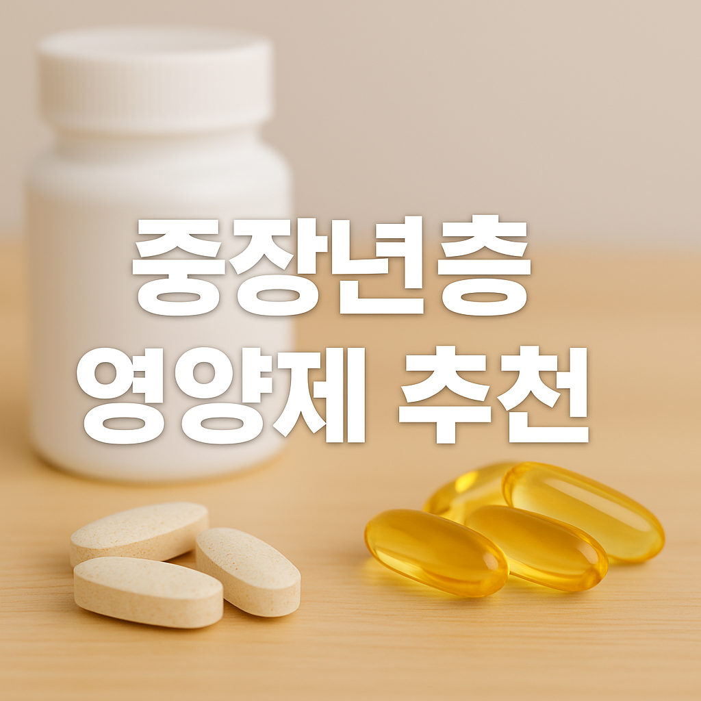 50대 이후 꼭 챙겨야 할 필수 영양제 추천리스트💊 칼슘&middot;오메가3&middot;비타민
