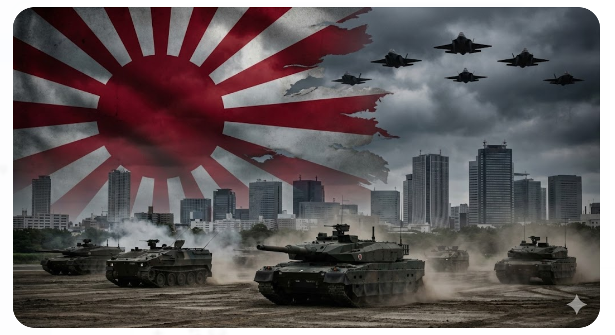 일본 우익의 군국주의화