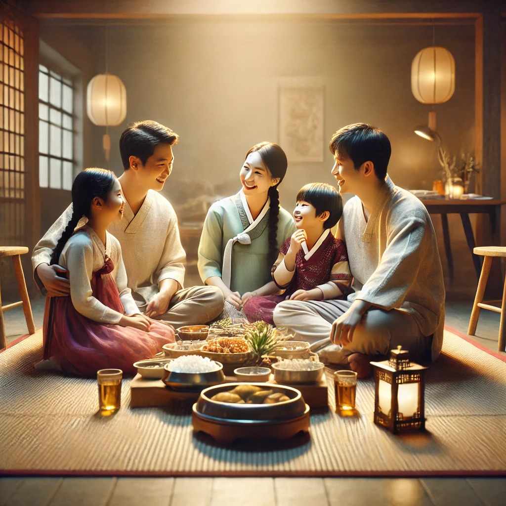 단란한 가족