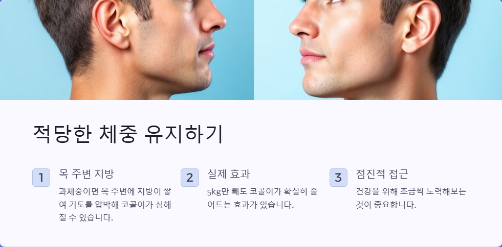 코골이 줄이는 법, 생활 속 간단한 습관