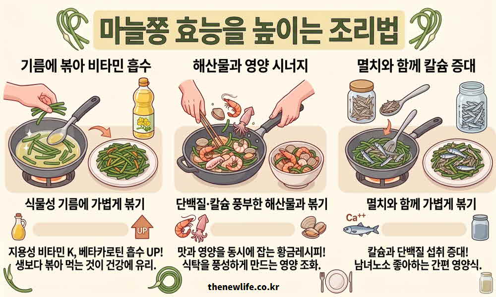 마늘쫑 효능 높이는 조리법