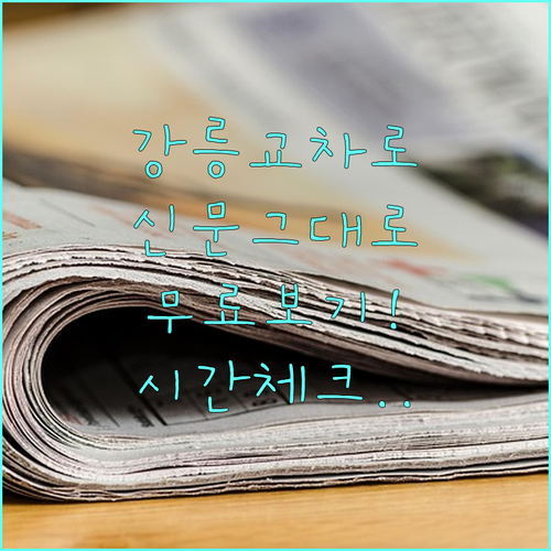 강릉 교차로 신문 그대로보기 무료 서..