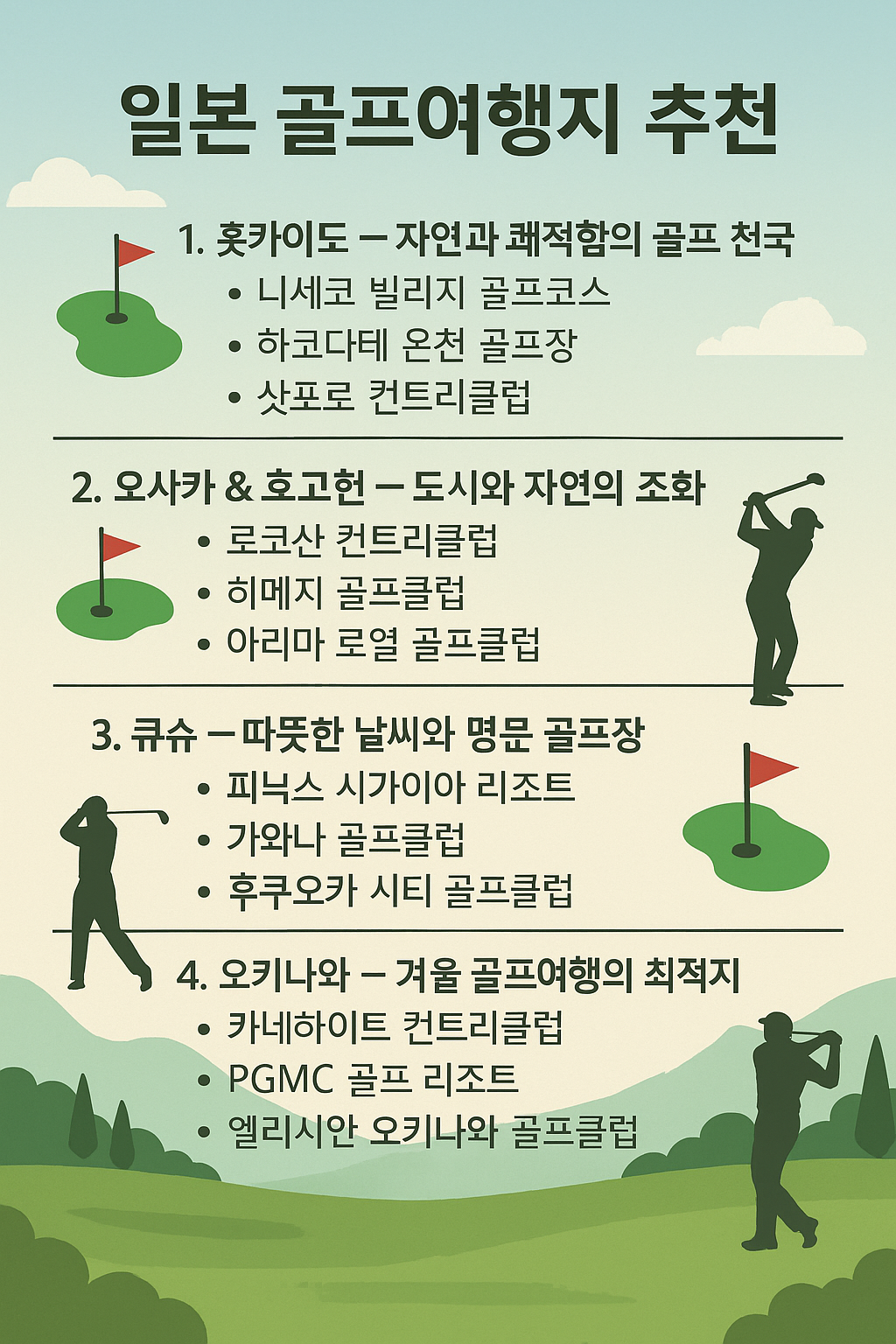 일본 골프여행지 추천 이미지