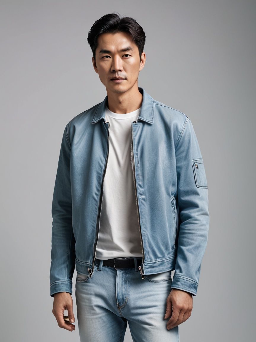 중년봄패션 데님