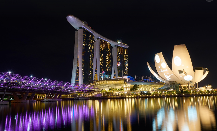 싱가폴 야경사진