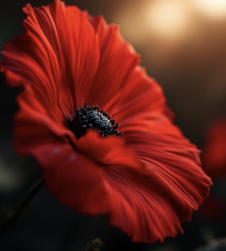 전쟁의 희생을 기리는 추모의 꽃