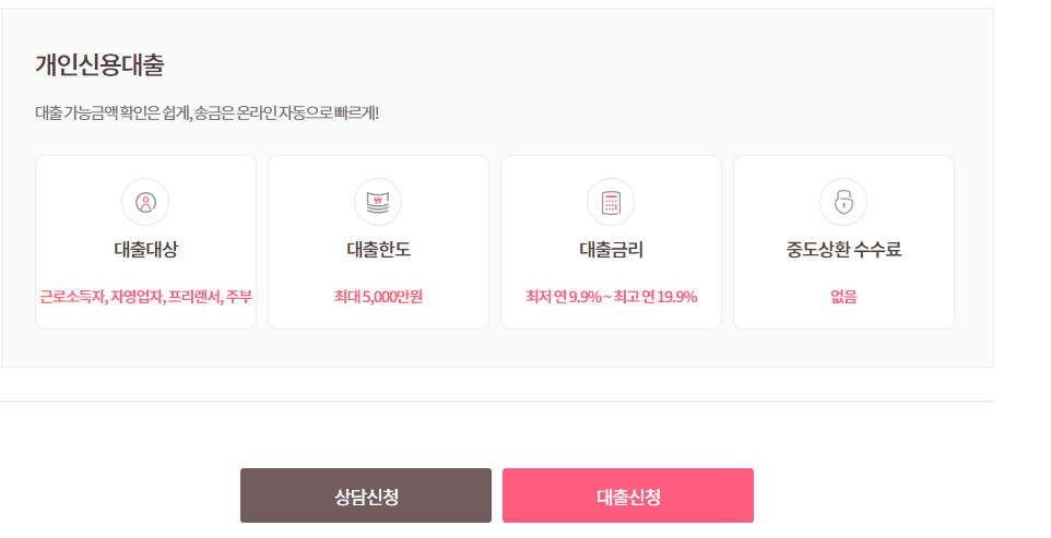 미즈사랑 대출