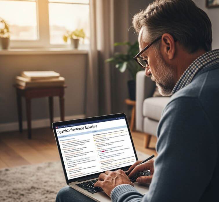 스페인어 어순 익히기: 중년 학습자를 위한 단계별 설명