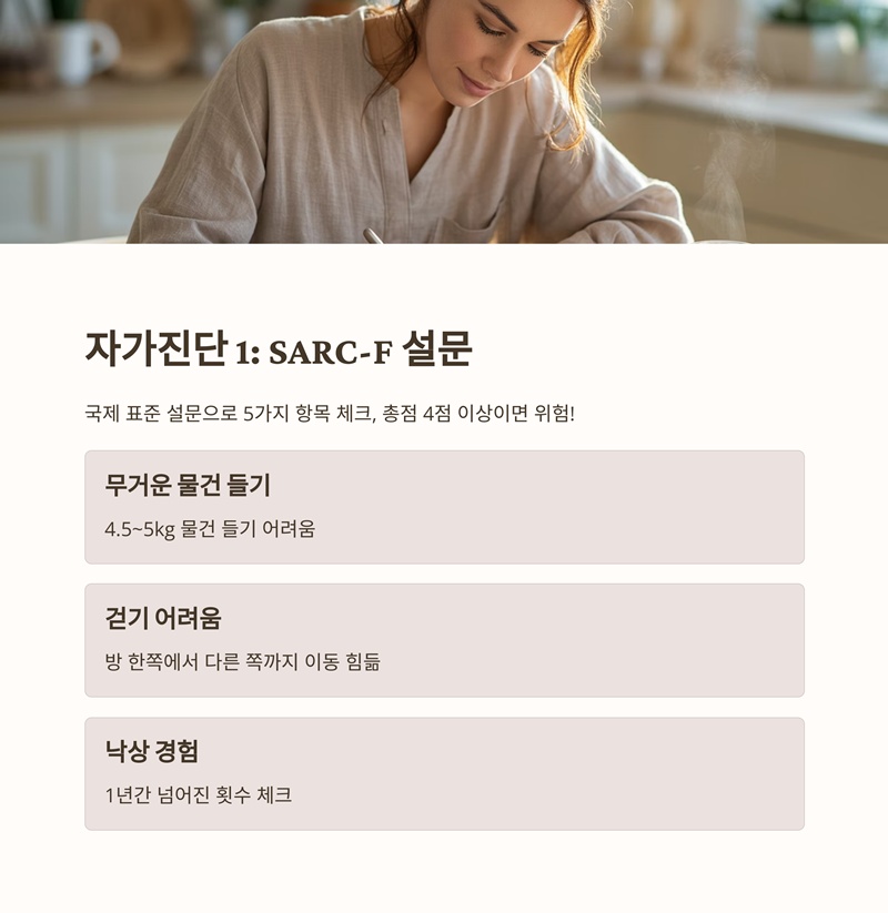 근감소증 SARC-F 설문