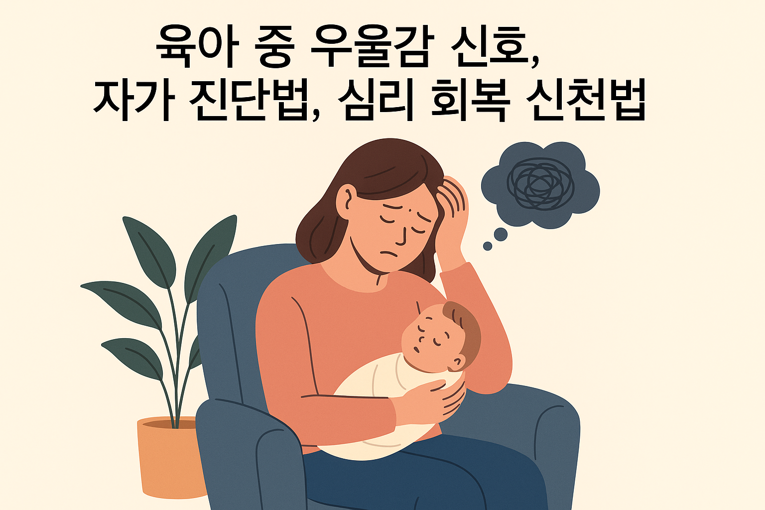육아 중 우울감 신호, 자가 진단법, 심리 회복 실천법