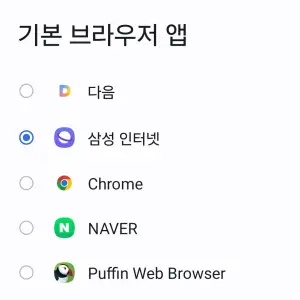 기본 브라우저 앱