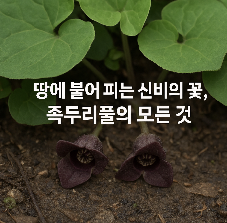 땅에 붙어 피는 신비의 꽃, 족두리풀의 모든 것