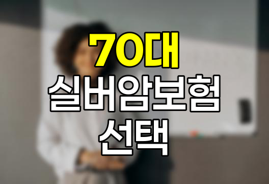 70대 실버암보험 선택 가이드, 주요 상품 비교와 특징