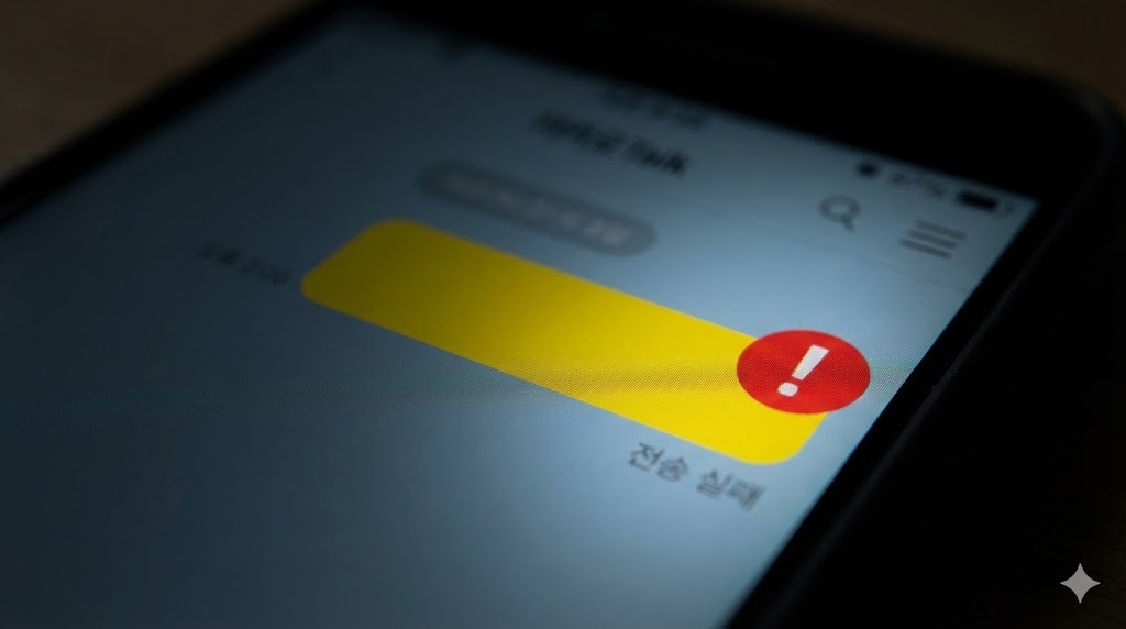 카카오톡 메시지 전송 실패? '느낌표' 문제 1분 만에 해결하는 4가지 방법