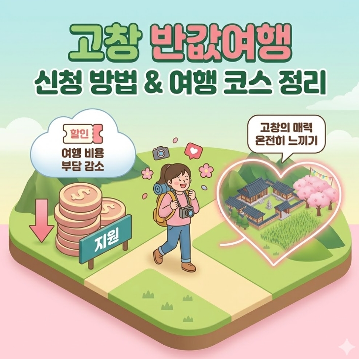 고창 반값여행 신청방법 청보리밭 선운사 상하농원