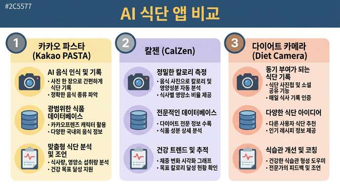 식단 앱 비교
