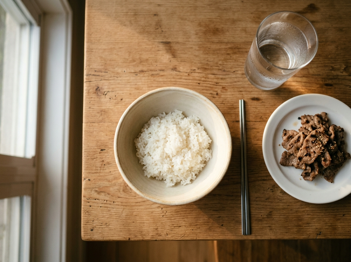 호기 검사 전날 식단 흰쌀밥 고기