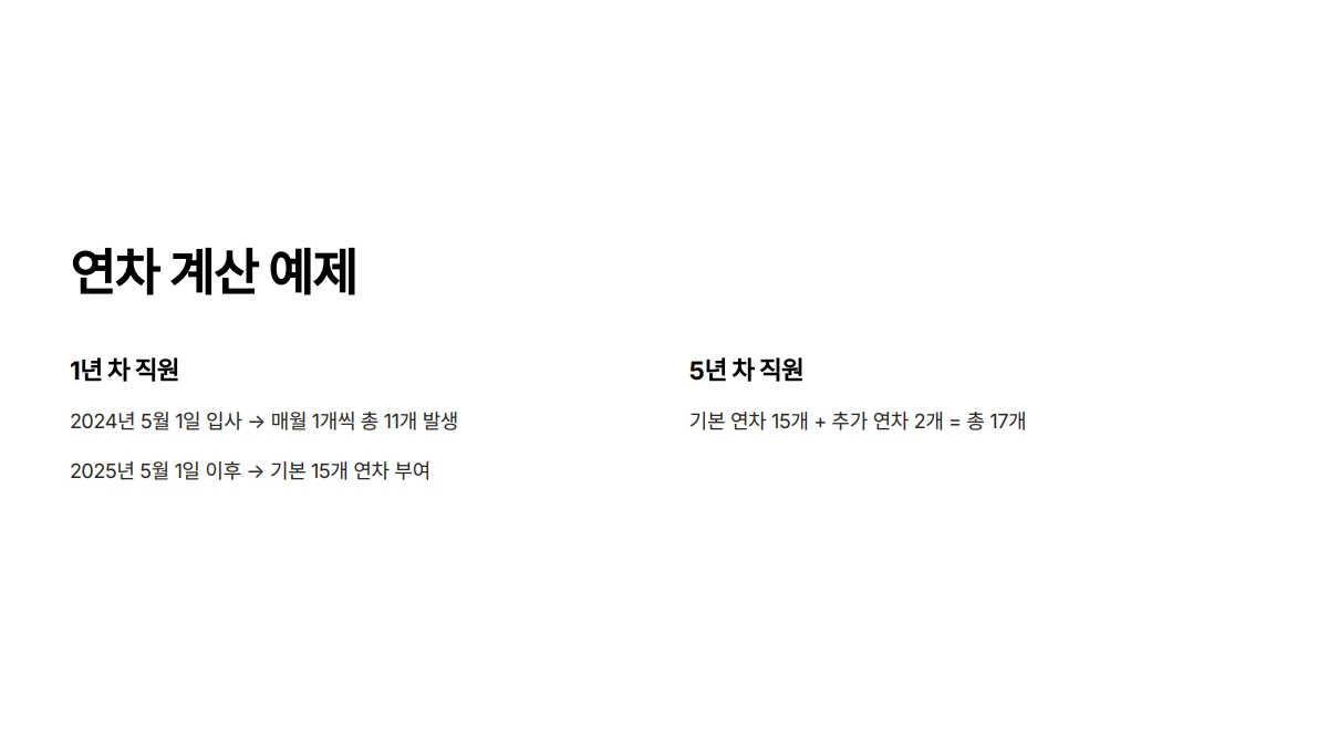연차 계산기