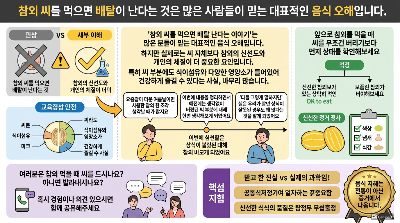참외 씨 오해 깨기 결론