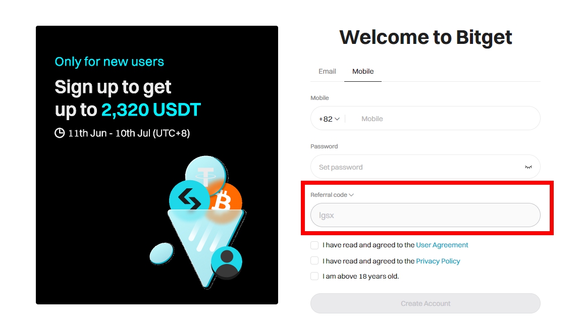 비트겟 가입방법 1분 정리