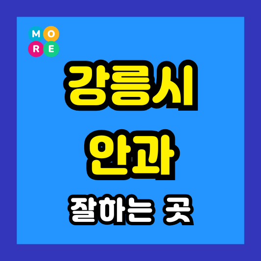 강릉시 안과 잘하는 근처 전문병원 TOP 4곳 추천 다래끼, 비문증, 결막염