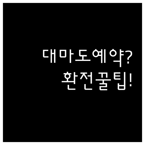 대마도 여행 준비 배편 예약 시기와 ..