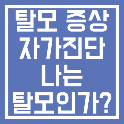 탈모-의심-증상-셀프-자가진단-썸네일