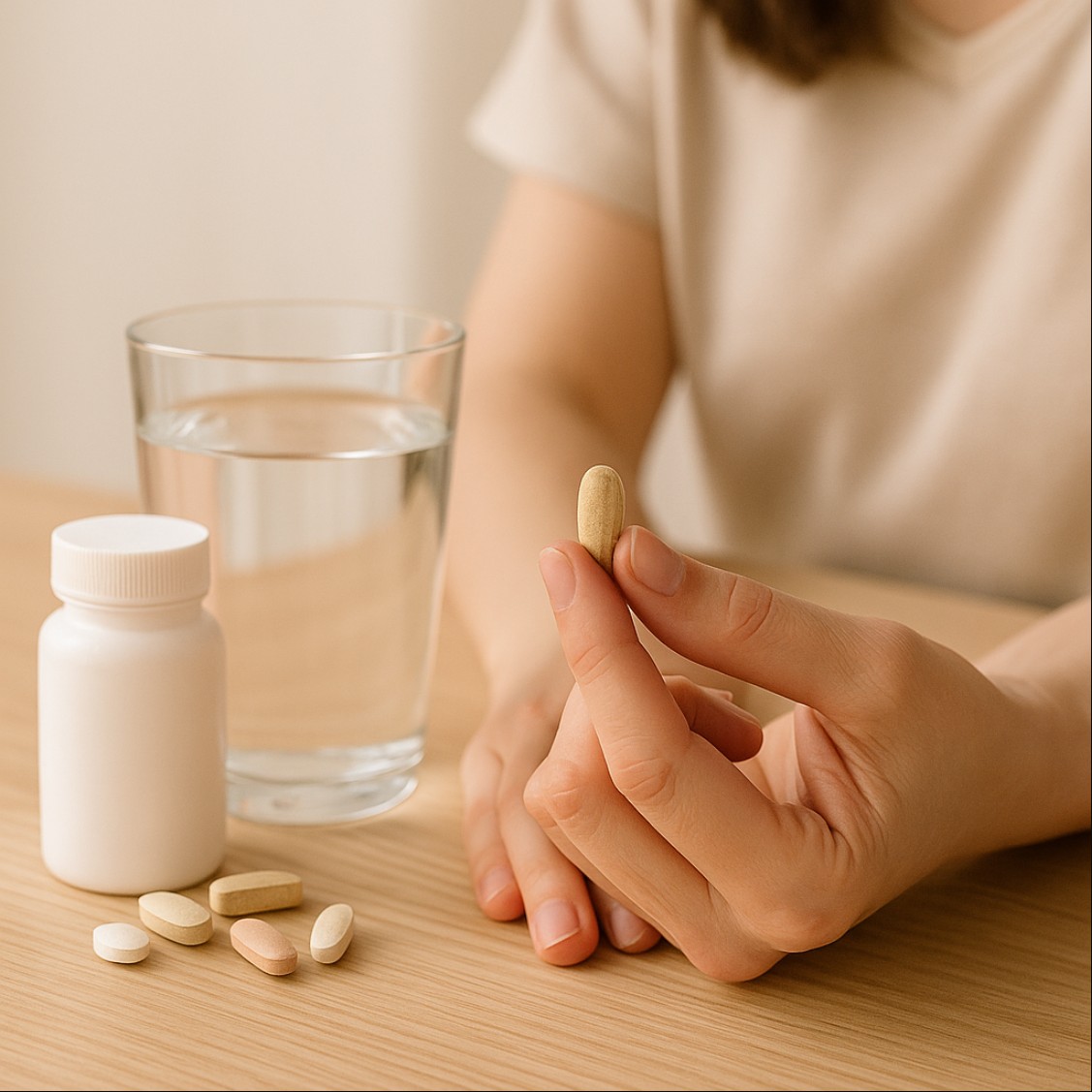 갱년기 여성 영양제 복용, 뼈 건강과 수면 개선을 위한 맞춤 영양 루틴 이미지