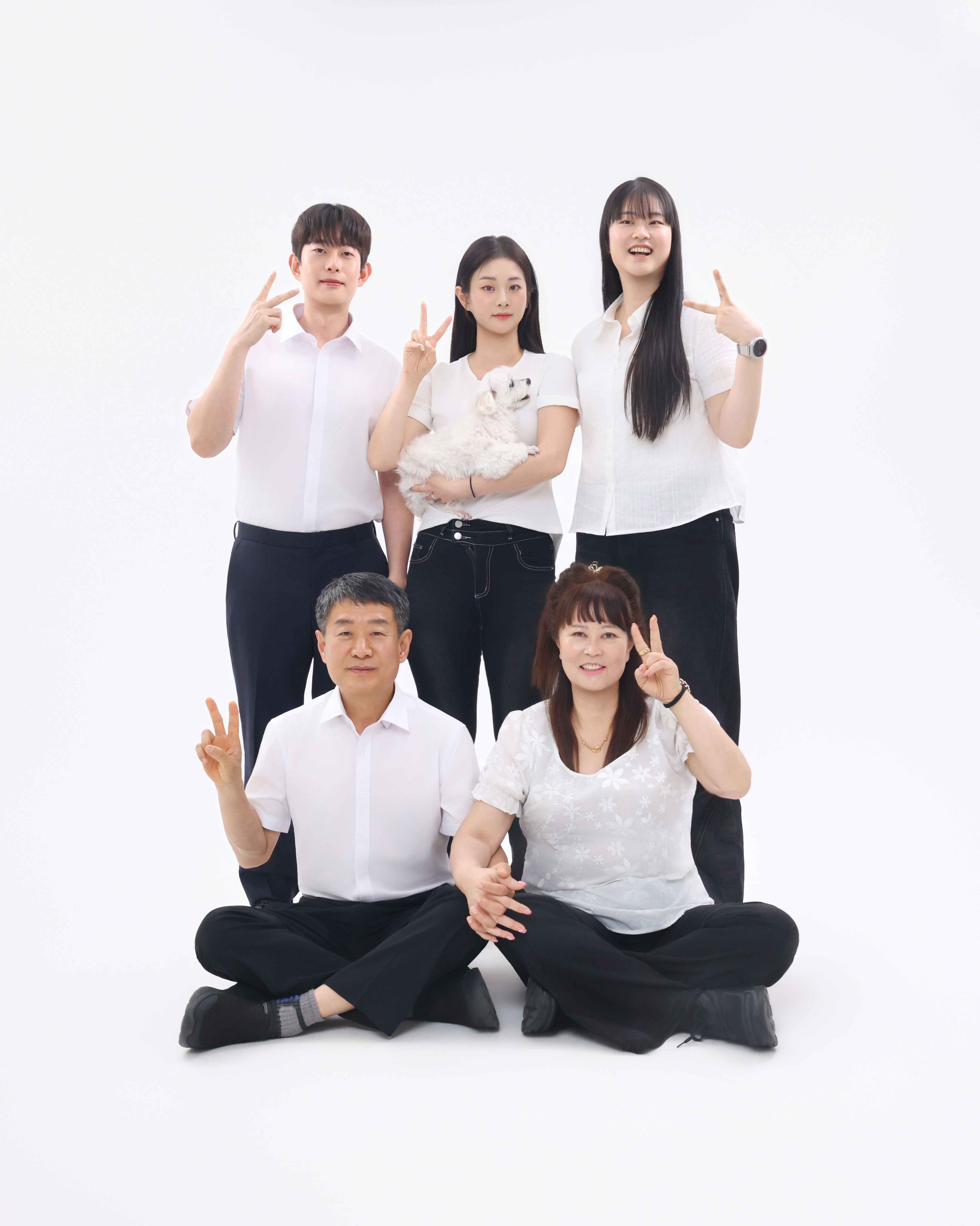 신부동사진관 가족사진 화목한 가족