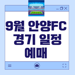 안양 FC 경기 일정