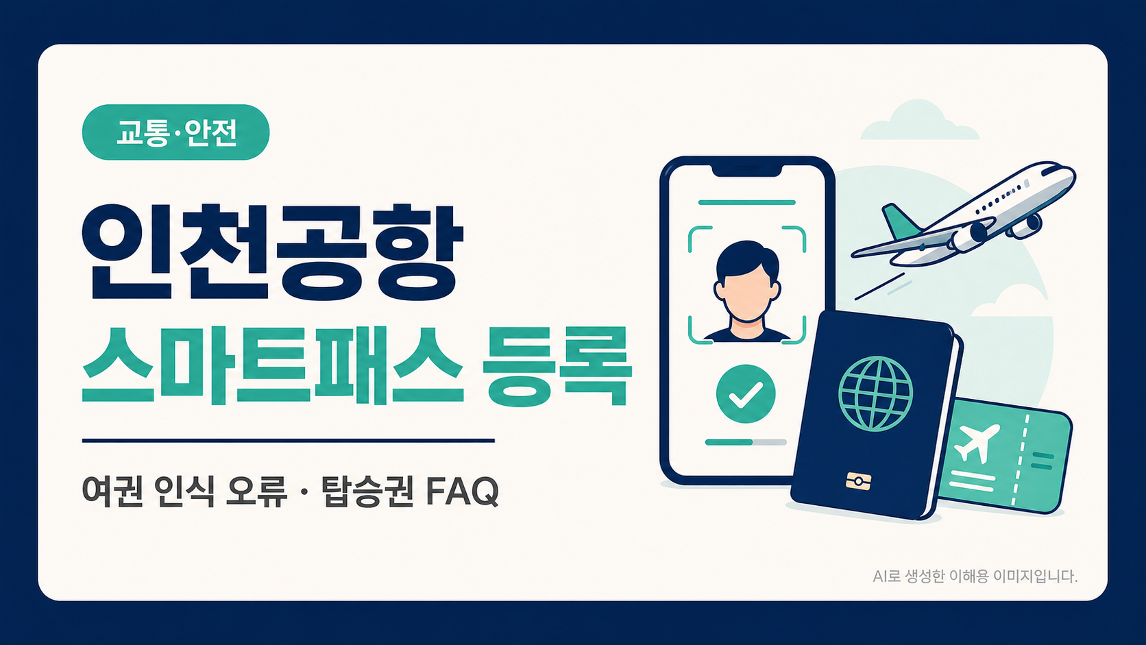 인천공항 스마트패스 등록 관련 글 미니 포스터
