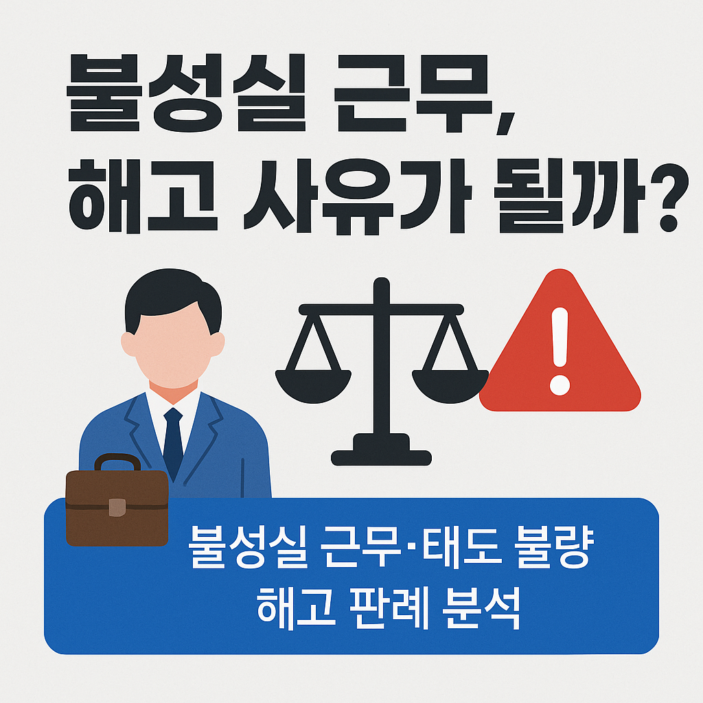 불성실 근무 또는 태도 불량을 이유로 한 해고 판례 분석
