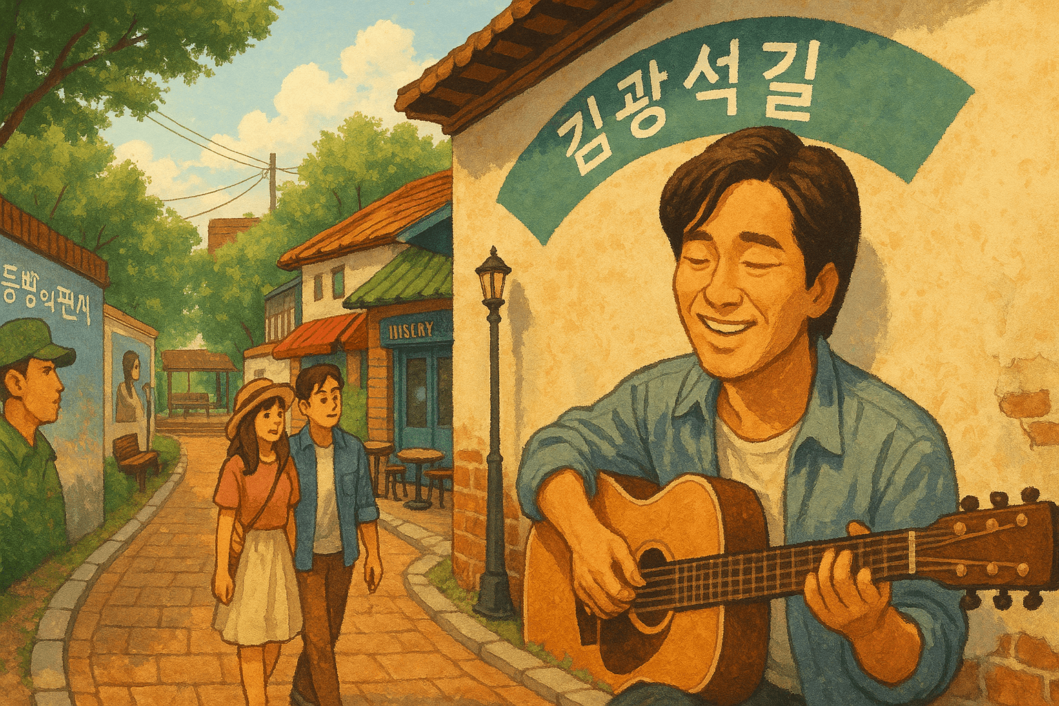 대구 김광석 다시 그리기 길, 음악 따라 걷기