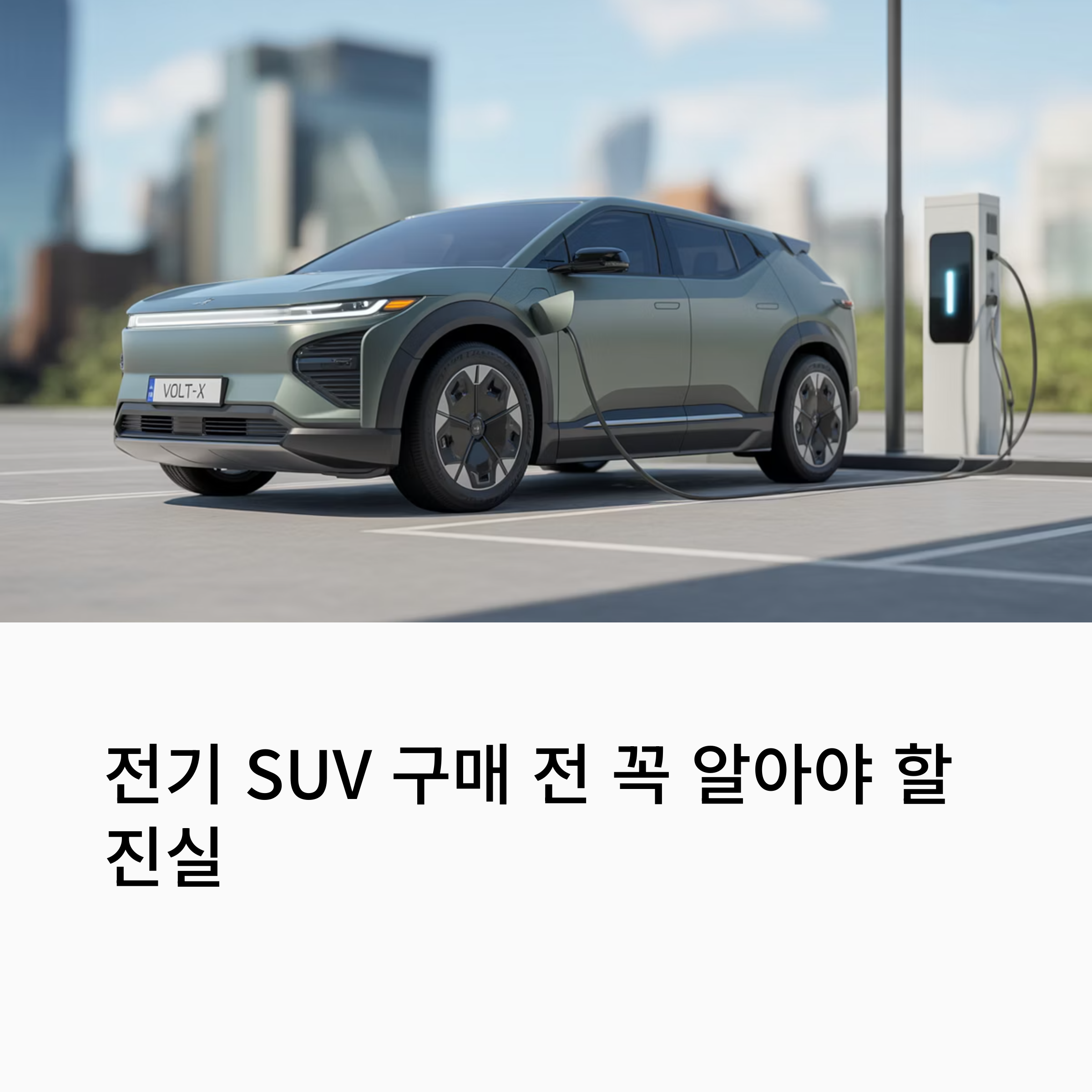 전기 SUV의 장단점과 구매 전 꼭 고려해야 할 요소