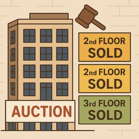 대형 건물 경매 층별 낙찰