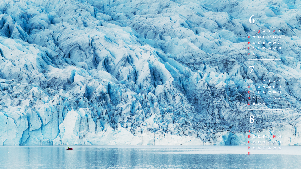 13 아이슬란드 빙하 B - 2025년7월 노트북배경화면