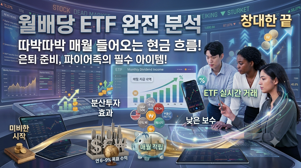 배당주 투자 (월배당 ETF, 배당 ETF 비교, 성장주 차이, 절제력)