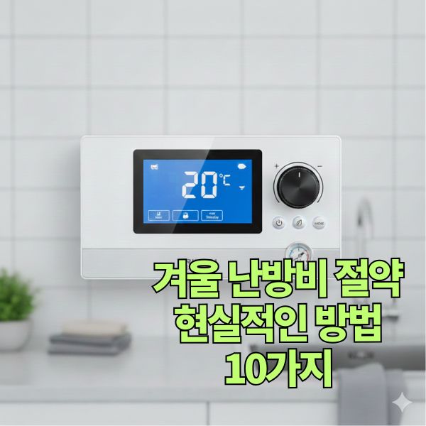 겨울 난방비 절약 현실적인 방법 10가지
